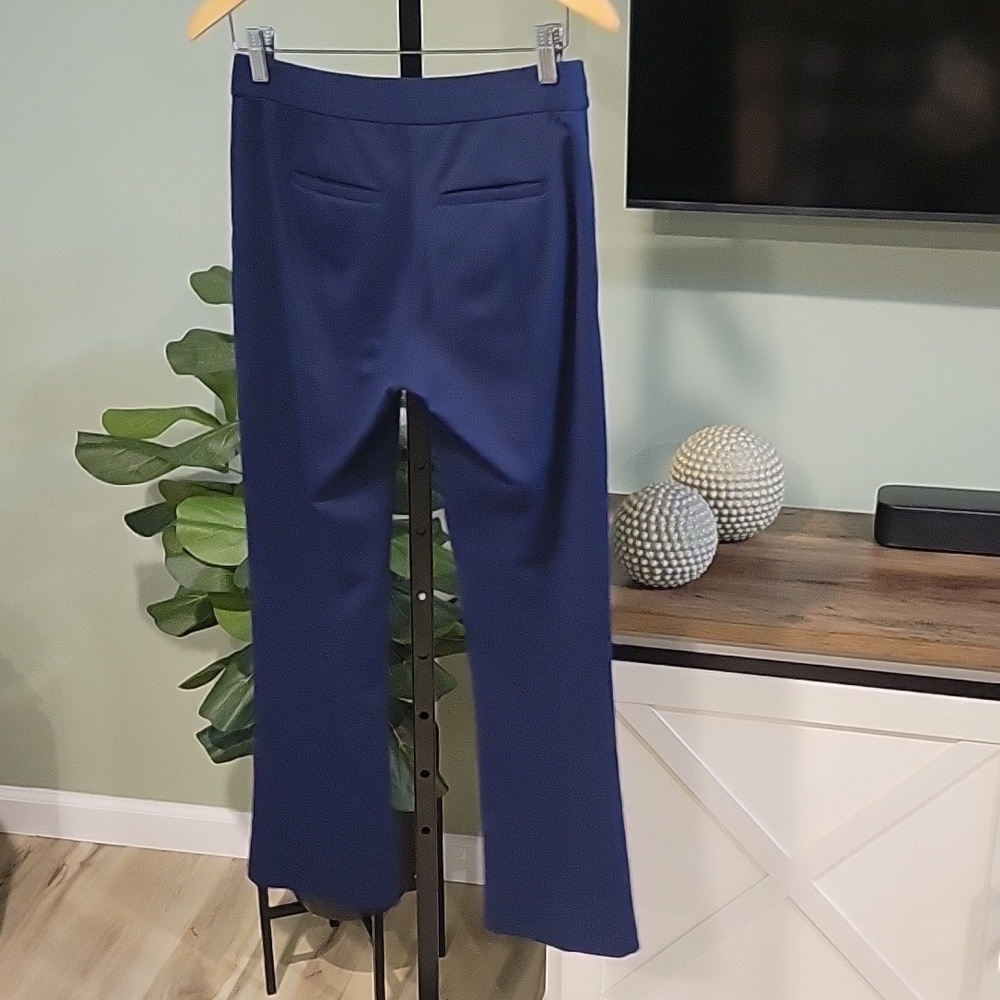 DIANE VON FURSTENBERG Navy Flat Front Trouser Pants 2. - Picture 3 of 5